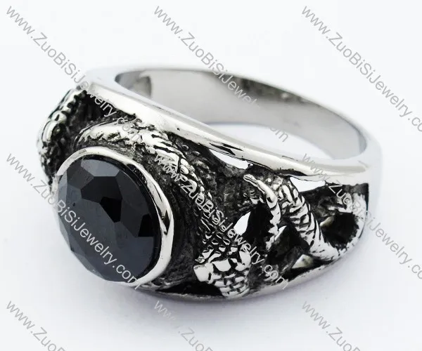 Stainless Steel Stone Ring -JR010110