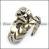 Unique Casting Scorpion Ring in Stainless Steel for Mens with Black Hematite Stone -r001036