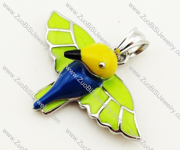 Cute Stainless Steel Enamel Hummingbird pendant - JP090320