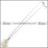 Stainless Steel Chain with Duck Charm n001344