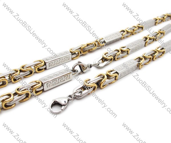 Stainless Steel Necklace Set-JS140001