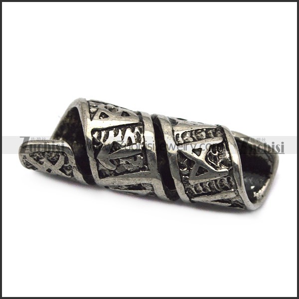 viking stainless steel rune beard bead ring for mens​ a000596