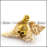 Gold Plating Skull Charms a000144
