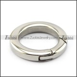 silver stainless steel plain donut clasp in 20.5mm outside diameter a000428