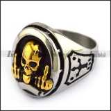 FTW Golden Skull Ring r003856