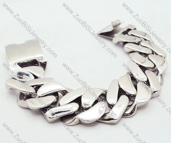 Heavy Stainless Steel Heart Bracelet - JB200015
