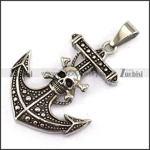 Skull Anchor Pendant p003764