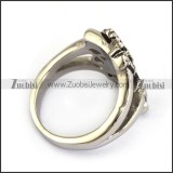 Stainless Steel The King of Lion Ring r002725