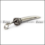 Small Stainless Steel Horn in 44mm Long p005514