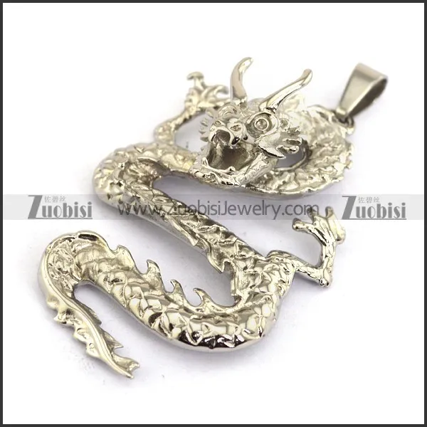 China Stainless Steel Dragon Pendant-JP330031