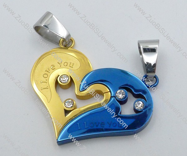 Stainless Steel Lovers Pendant -JP050285