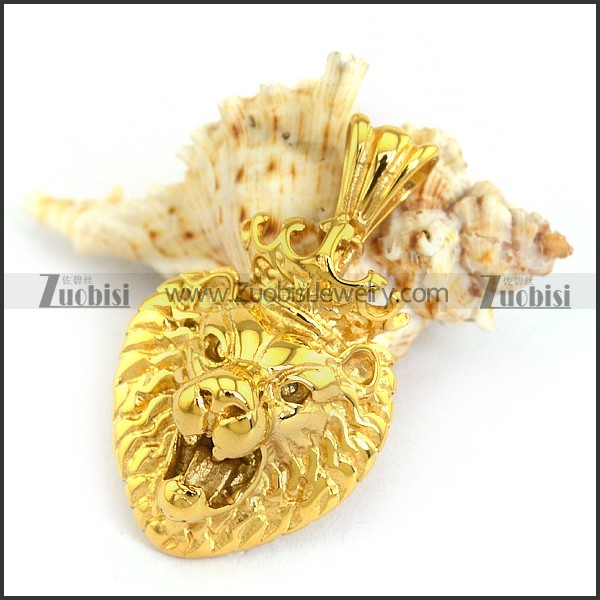 The Lion King Pendant in 24K Gold Plating p003400