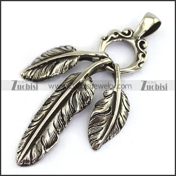 3 Casting Feather Charms for Necklace p003865