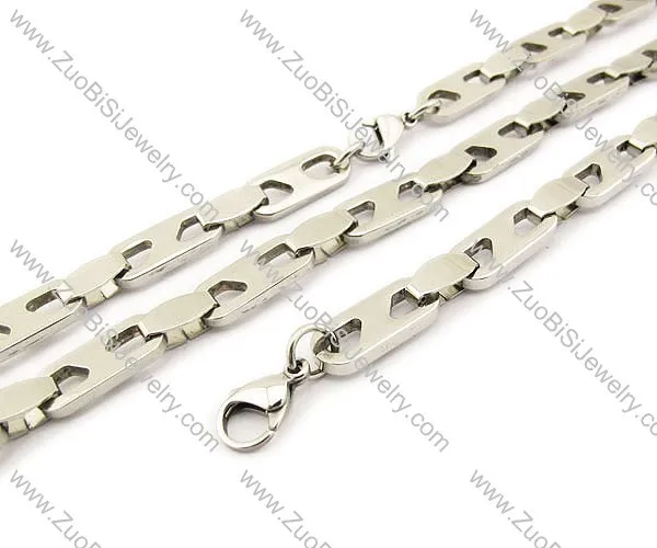 Stainless Steel Necklace Set-JS140005