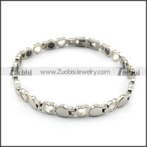 Heart Design Stainless Steel Therapy Bracelet Pain Relief for Arthritis b005678
