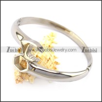 Silver Stainless Steel Wrench Bangle b005960