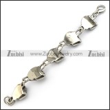 5 Unique Stainless Steel SKull Head Bracelet b005285