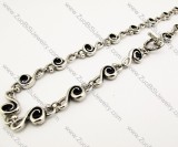 Musical Note Stainless Steel Biker Necklace -JN170013