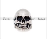 Shiny Stainless Steel skull Ring -JR010024