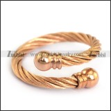 Rose Gold Adjustable Wire Ring r003828