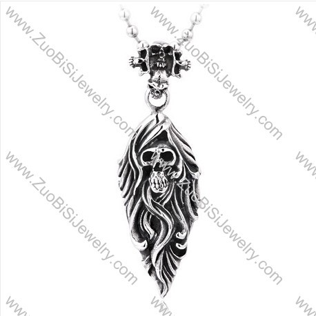 316L Stainless Steel Biker Pendant for Mens -JP350012