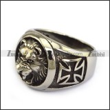 Stainless Steel Lion Ring - JR350099