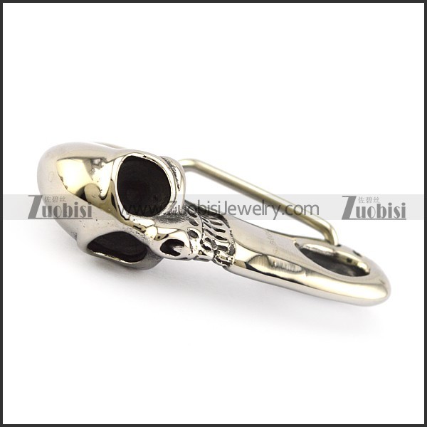 316L Big Stainless Steel Skull Clasp a000471