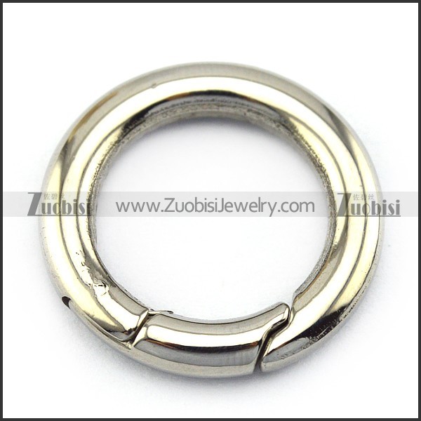 plain donut clasp in 24mm outside diameter to pair with silver chain a000348