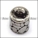 stainless steel casting end cap for round braided leather cord a000271