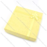 yellow square paper jewelry box for bracelet pa0003