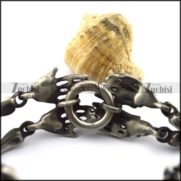 Matte Human Skeleton Bracelets for Strong Mens b003782