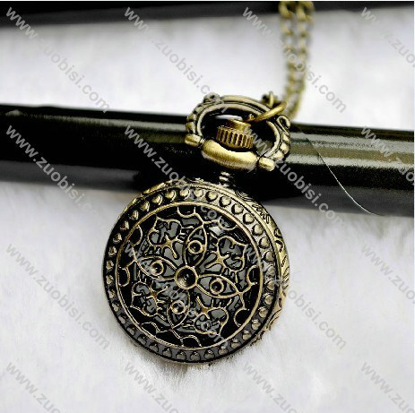 Unique Flower Pocket Watch Necklace -PW000105