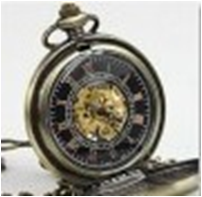 Antique Mechanical Pocket Watch with chain -pw000391