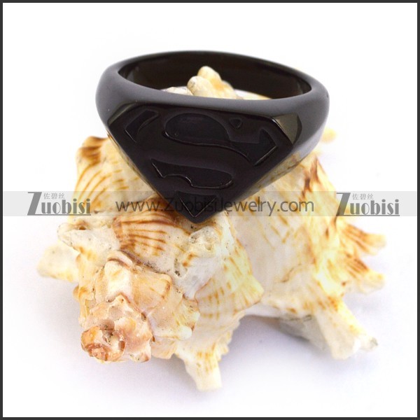 Black Plating Super Ring for Mens r003686