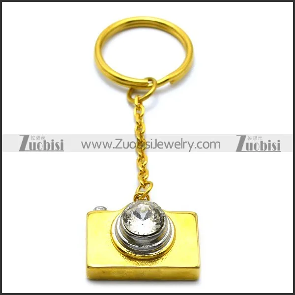 Golden Camera Metal Key Chain k000007