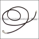 Brown Leather Cord Necklace n001181
