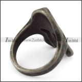 Blacken Stainless Steel Sparta Ring r004886