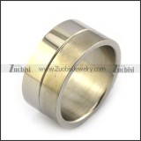 Silver Thumb Rings for Men in Stainless Steel r002640