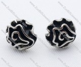 Black Unique Stainless Steel earring - JE050024