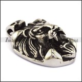 43mm Big Stainless Steel Lion Pendant p003311