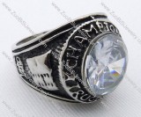 Stainless Steel Stone Champion Ring -JR010050