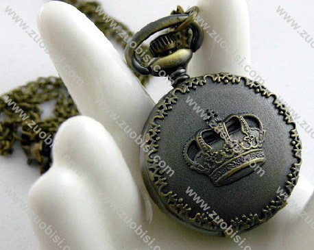 Vintage Crown Pocket Watch Chain - PW000098