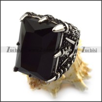 Black Jumbo Stone Rings Crafted Casting r004227