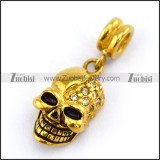Gold Plating Skull Charms a000144