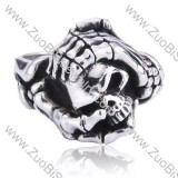 Stainless Steel Skull Ring - JR350041