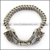 stainless steel casting raven bracelet b006163