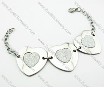 Stainless Steel Heart-shaped Bracelet -JB140023