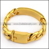 Golden Heavy Tag Bracelet b004690