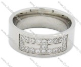 Stainless Steel Diamonds Ring - JR200005