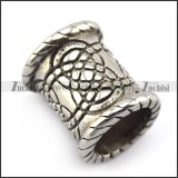 Stainless Steel Celtic Knot Beard Bead with Big Hole for Mens a000356